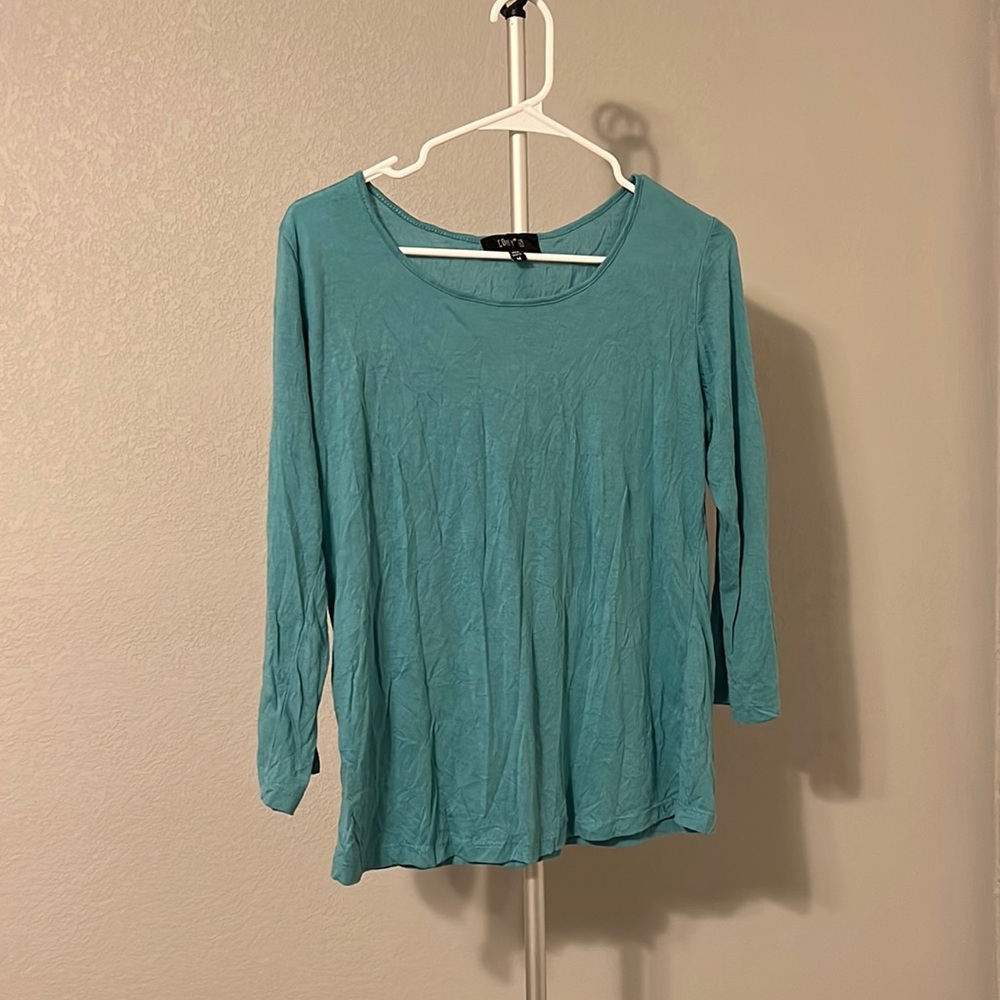 Long sleeve teal M shirt - soft